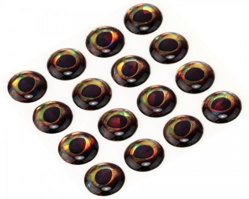 3D Epoxy Fish Eyes, Holographic Pike, 12 mm